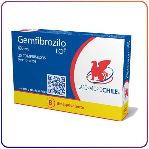 GEMFIBROZILO 600 MG X 20 COMPRIMIDOS RECUBIERTOS